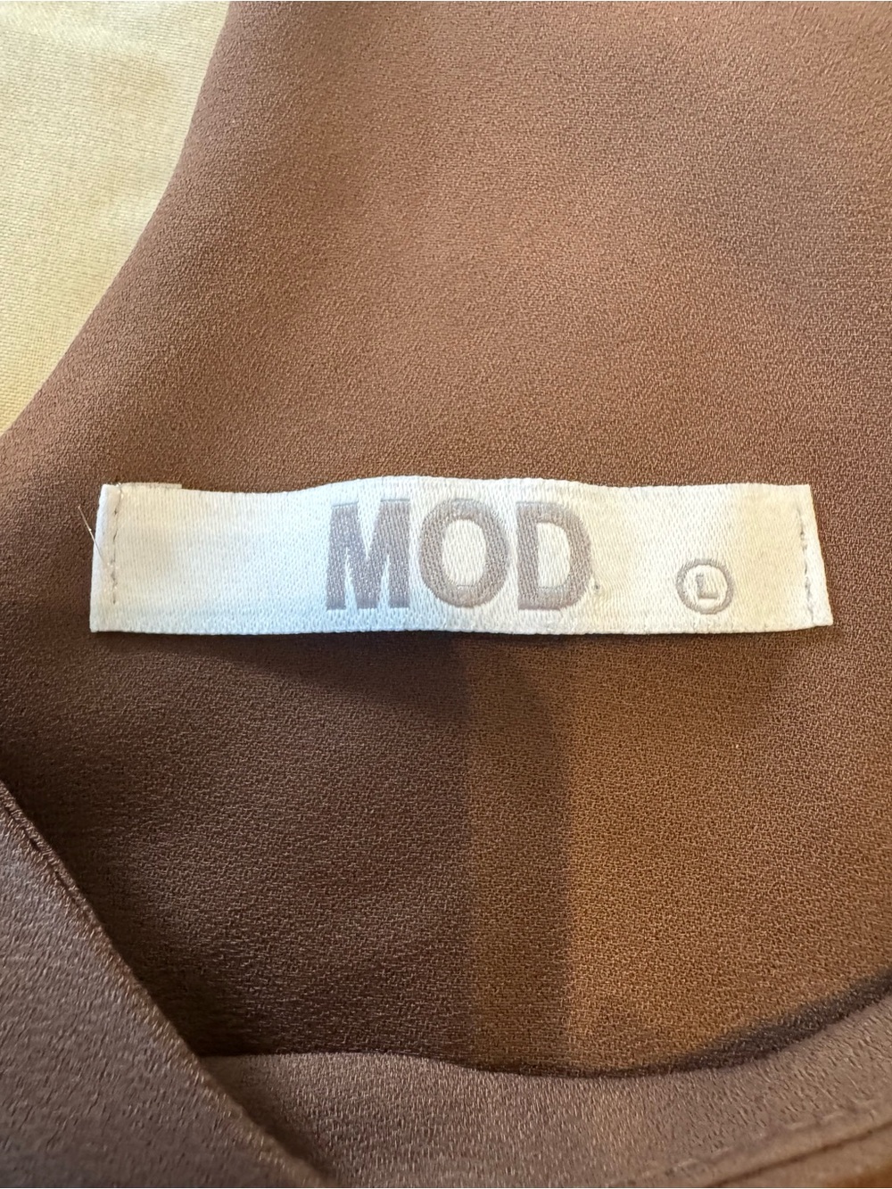 MOD Brown Racerback V-Neck Tank Top - Picture 2 of 5